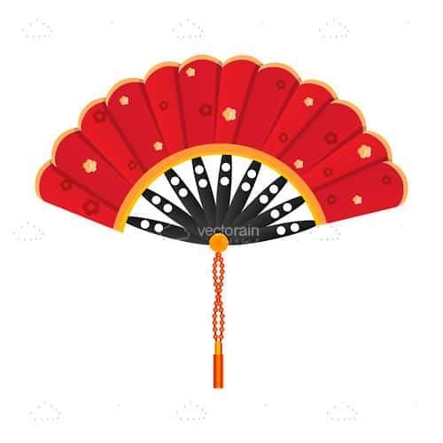 Red Japanese Fan